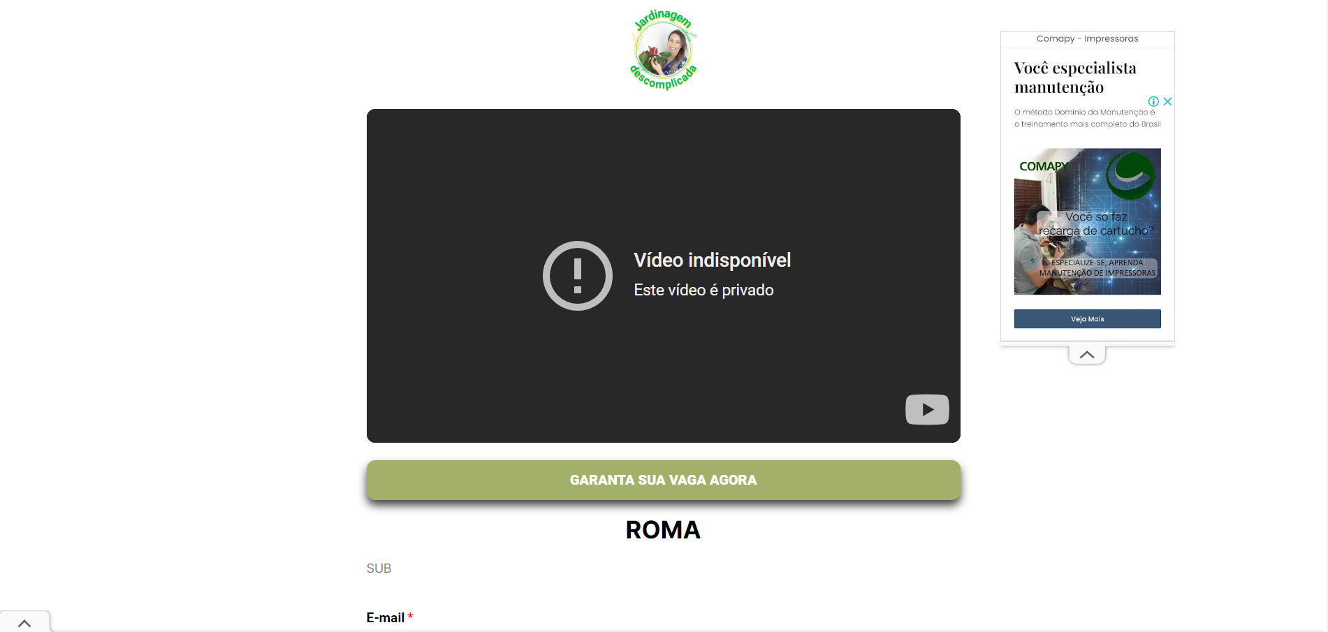 Curso Jardinagem descomplicada - Alessandra&nbsp;