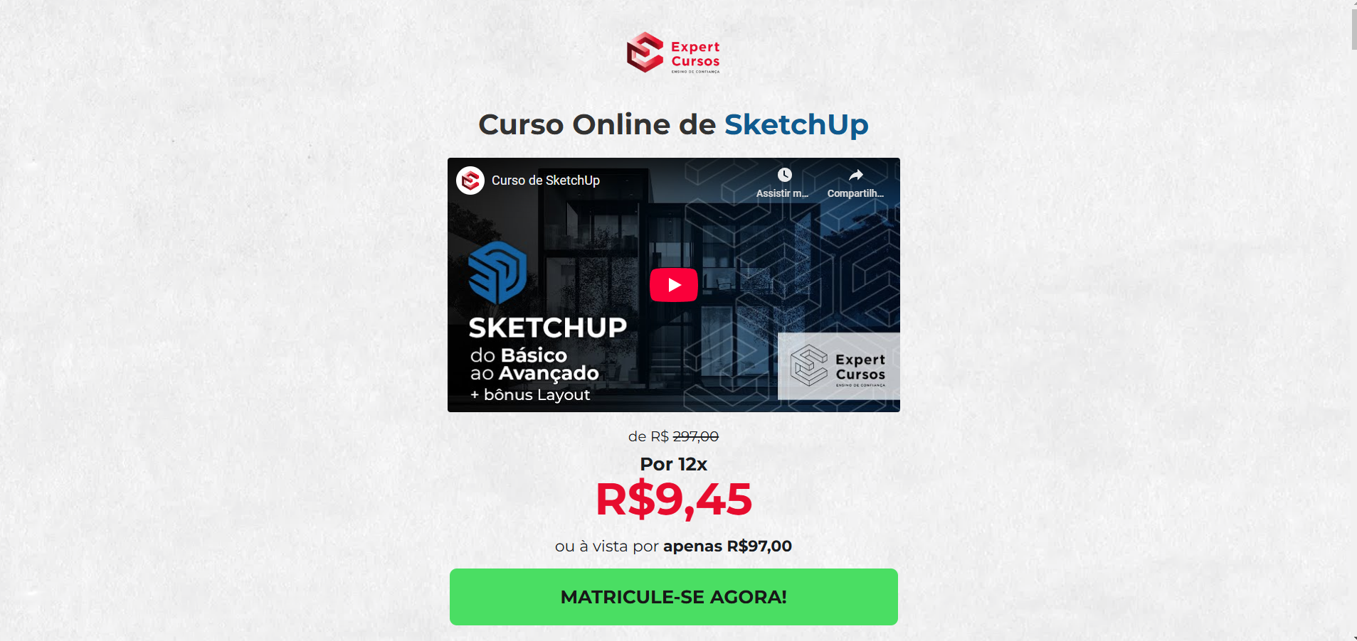 Curso Online de SketchUp - Expert Cursos